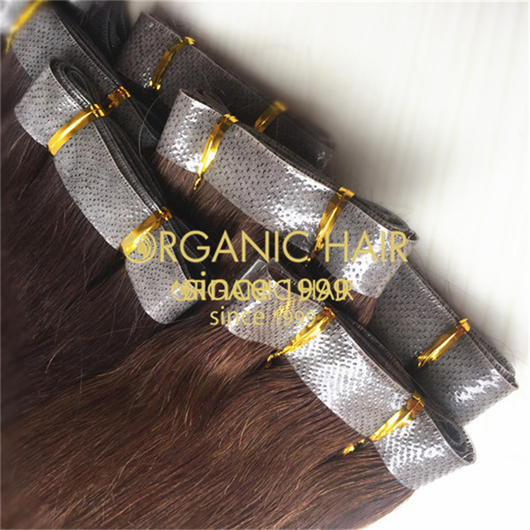 Hair extensions to order--PU skin weft C15